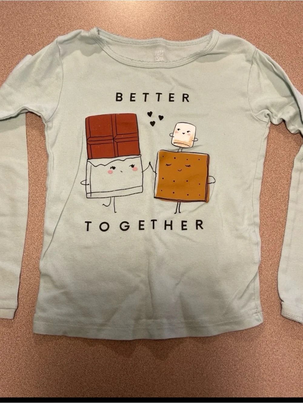Just one you by Carters Two-Piece S'mores Pajama Set - Mint & White size 6